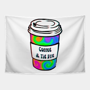 Tie Dye And Coffee Tapestry