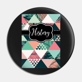 (Customizable) History Tribal Geometric Notebook Pin