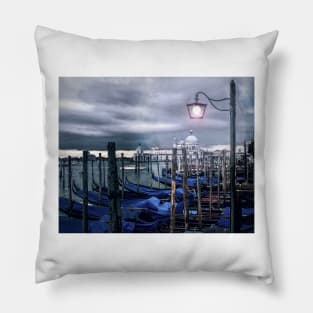 Venice By Lamplight Pillow