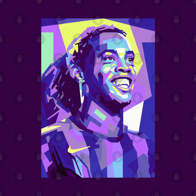 Ronaldinho pop art by mrcatguys