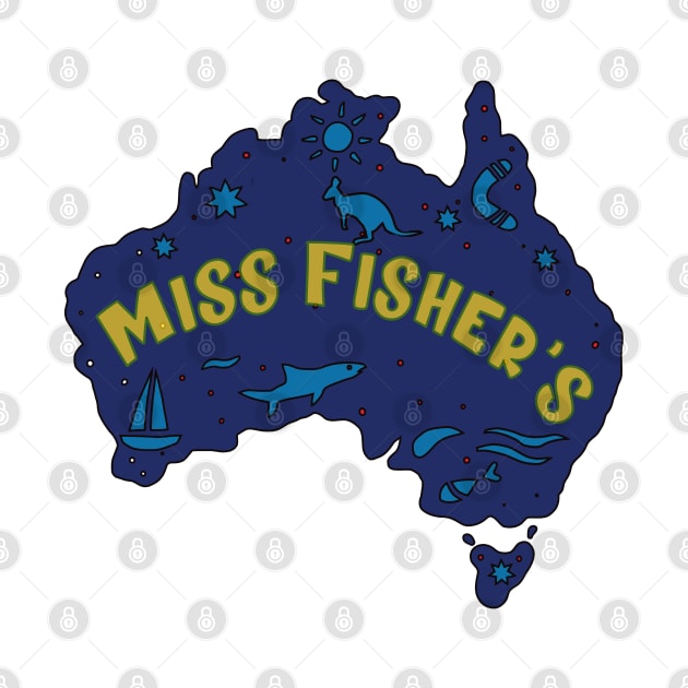 AUSSIE MAP MISS FISHER'S by elsa-HD