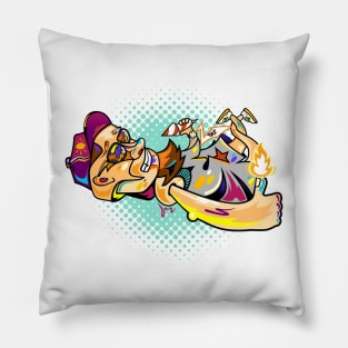 Graffiti character Pillow