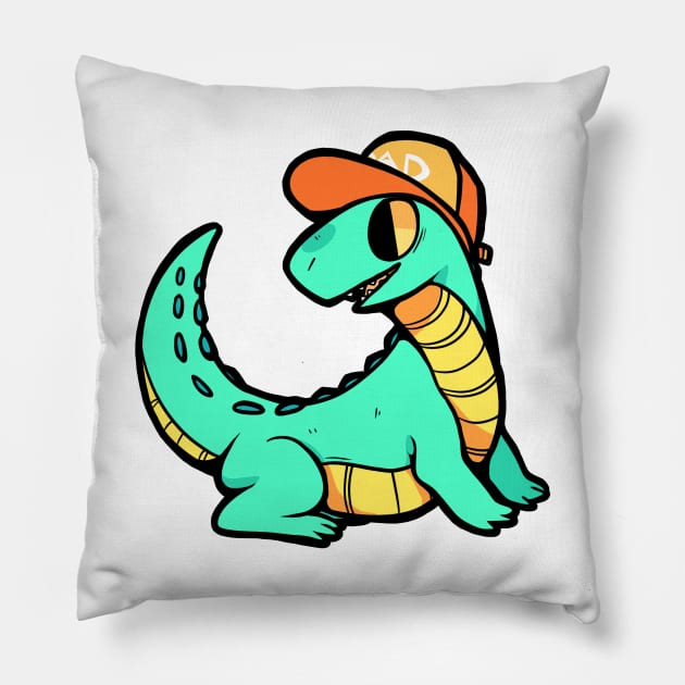 Rad Gator Pillow by arkay9