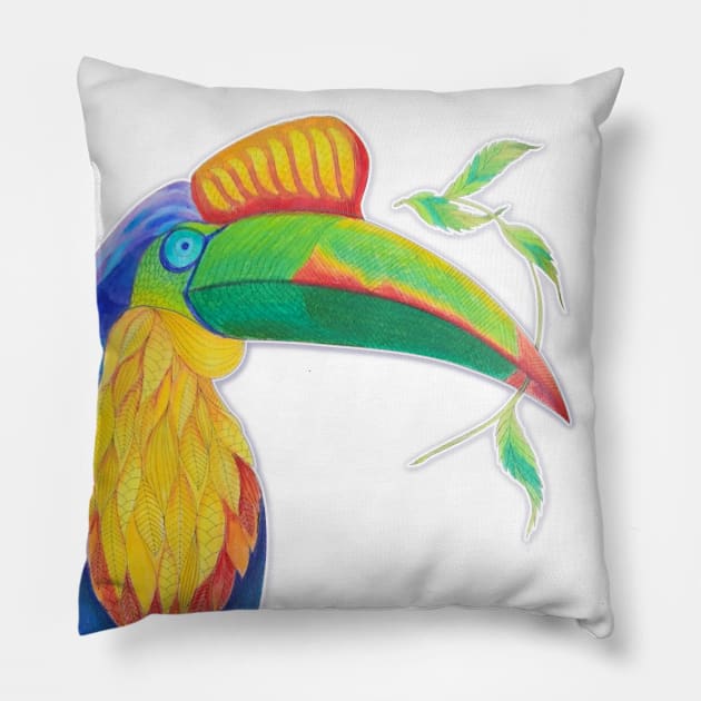 Tucan Pillow by mpmi0801