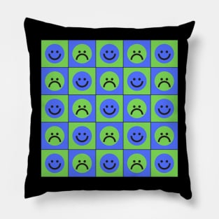 HAPPY AND SAD FACES Pillow