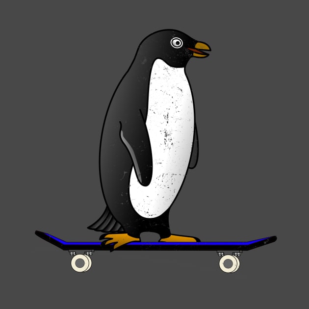 Skateboard Penquin by benhonda2