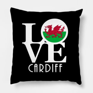 LOVE Cardiff Wales Pillow