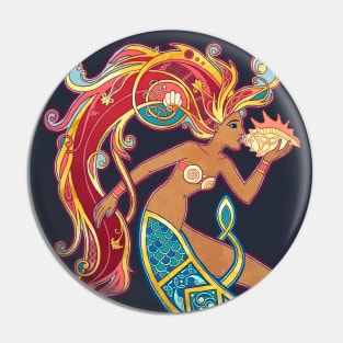 Ancient Mermaid Pin