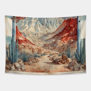 Mineral del Chico Hidalgo Mexico Vintage Tourism Travel Tapestry