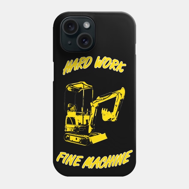 Mini bagger - hard work fine machine Phone Case by WOS