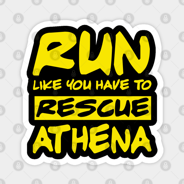 Saint Seiya - Run like you have to rescue Athena (gold variant) Magnet by LiveForever