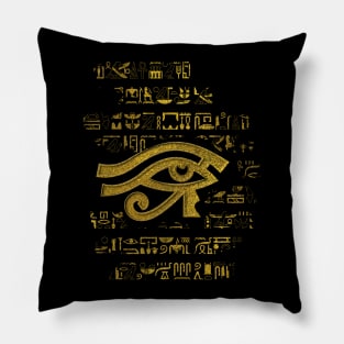 Egyptian Eye of Horus - Wadjet Pillow
