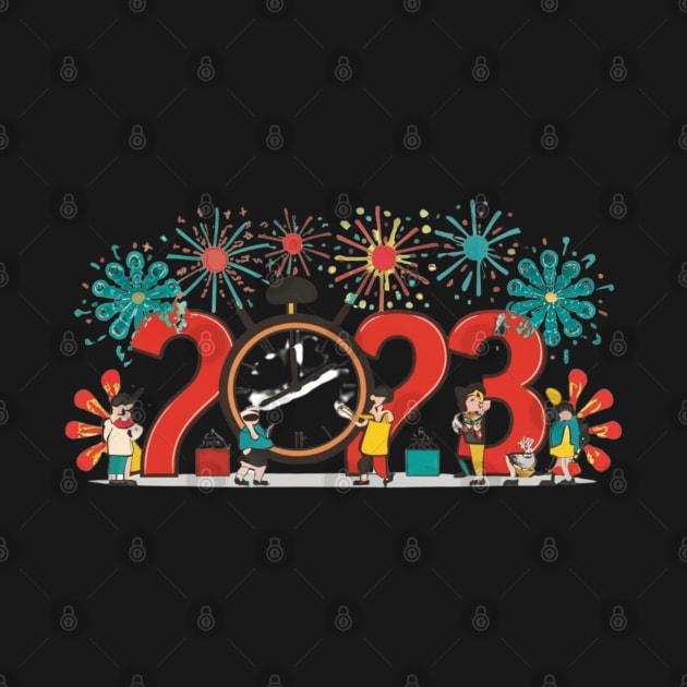 New Year's Countdown Bash, New Year, celebration, countdown, fireworks, party, joy, holiday, festive, clock, cheer by designe stor 
