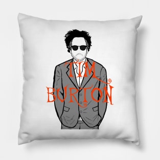 Tim Burton Portrait Pillow