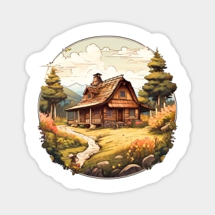 sunny cottage Magnet