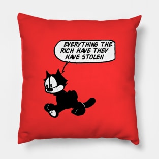 Felix the socialist cat Pillow