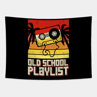 Old School Playlist T shirt For Women Tapestry