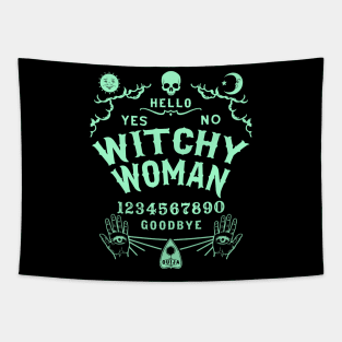 Witchy Woman Wiccan Ouija Board Tapestry