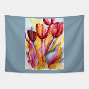 Wild Tulips Tapestry