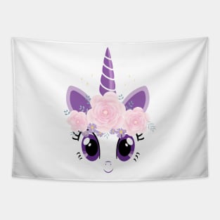 Purple Unicorn Tapestry