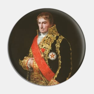 Portrait of General Jose Manuel Romero by Francisco Goya Pin