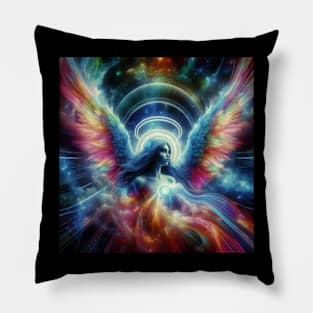 colorful angel art Pillow