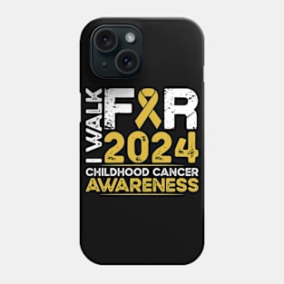 Childhood Cancer Awareness Walk 2024 Phone Case