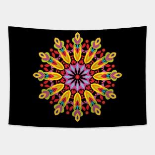 awesome colorful and elegant mandala art Tapestry