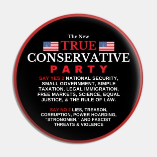 TRUE CONSERVATIVES UNITE Pin