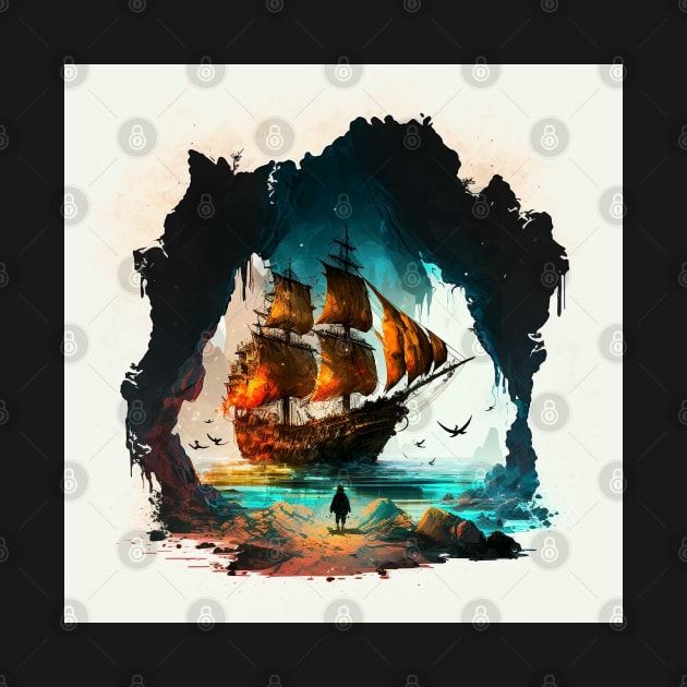 Pirate Ship - the goonies by Buff Geeks Art