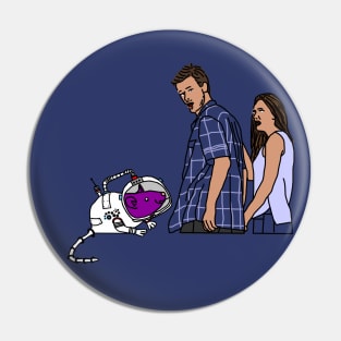 Distracted Boyfriend Space Rat Pin