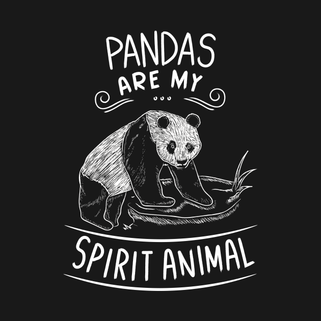 Pandas Are My Spirit Animal Gift Panda Bear Panda TShirt TeePublic