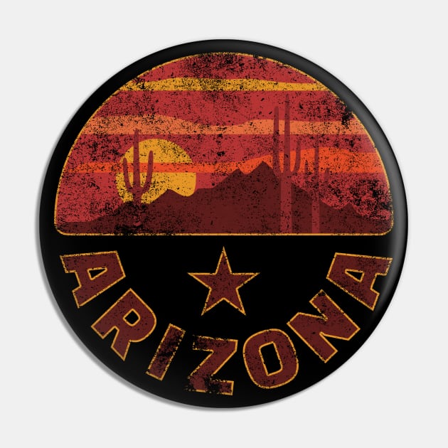 Arizona weathered logo Apparel and Accessories Pin by bahama mule