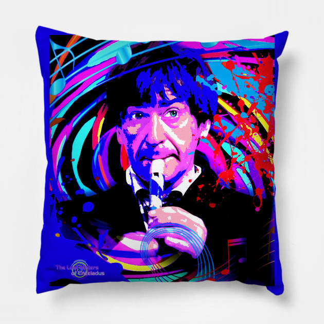 swirl 2nd Doctor Pillow by EnceladusWaters