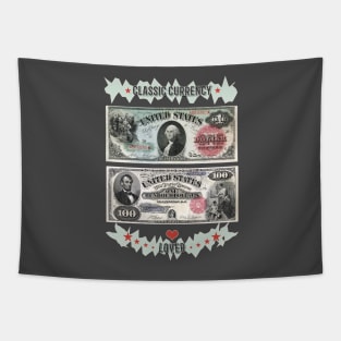 Classic Currency Lover Tapestry