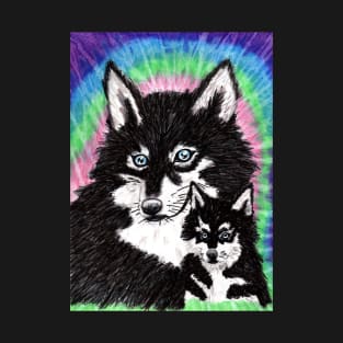 Wolf and Wolf Pup T-Shirt