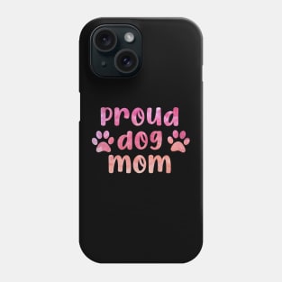 dog mom watercolour pink Phone Case