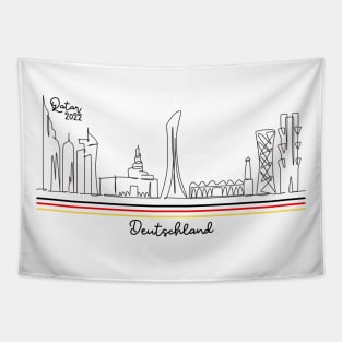 Doha Skyline - Qatar 2022 - Deutschland Tapestry