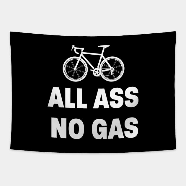 Cyclist - All Ass No Gas Tapestry by Kudostees