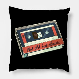 Not Old but Classic Vintage Cassette Tape Pillow