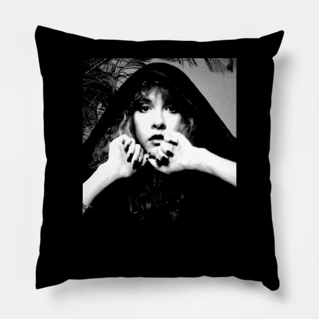 Stevie Nicks Vintage Rock Music 2024 Pillow by Garza Arcane