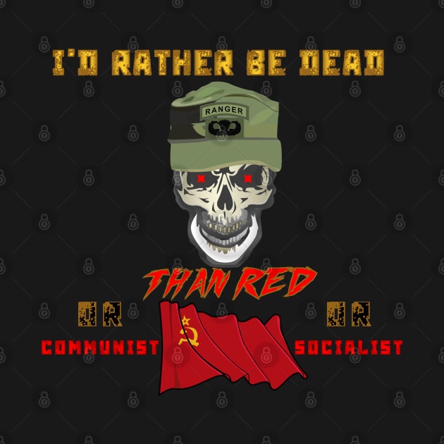 Ranger Patrol Cap - Skull - Ranger Airborne Killem All -Id Rather Be Dead  X 300 by twix123844