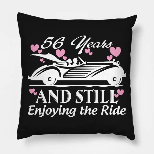 Anniversary Gift 56 years Wedding Marriage Pillow by rigobertoterry