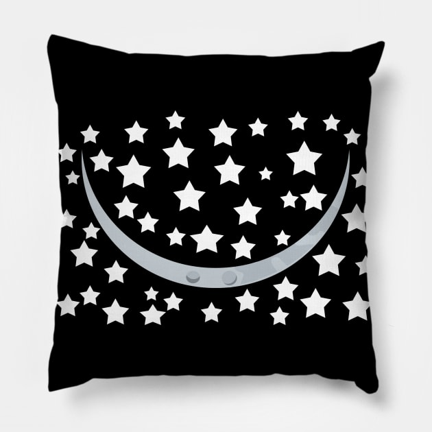 young moon smile star face mask gift Pillow by T-shirt verkaufen