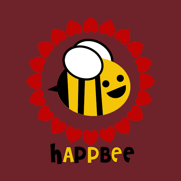 Happy bee by SpassmitShirts