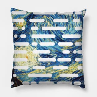 Starry night graphic design Pillow