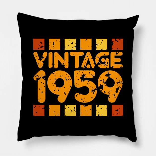 Vintage 1959 Pillow by colorsplash
