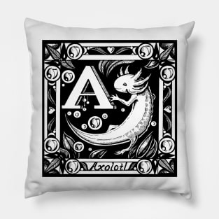 A is for Axolotl Pillow