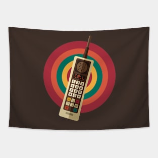 Retro Cellular Phone Tapestry