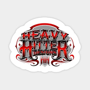 Red heavy back banner Magnet